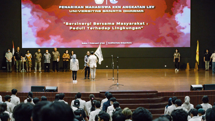 Penarikan KKN di Auditorium Diryarkara / Humas USD Penarikan KKN di Auditorium Diryarkara / Humas USD